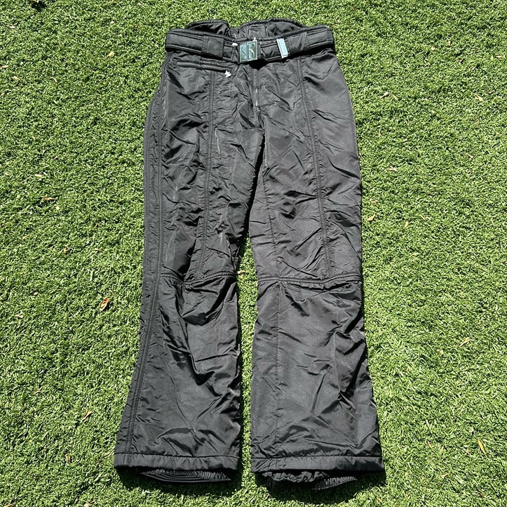 Vintage SPORTALM Kitzbuhel Ski / Snowboarding Black Pants Made in Austria Sz 44